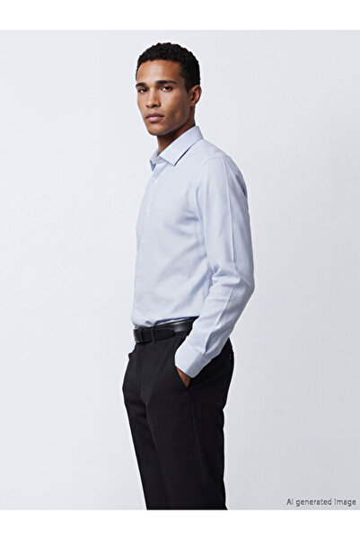 LC Waikiki Quality Parts from Çelebi Store Narrow Fit Dobby Men's Shirt