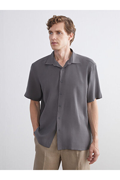 LC Waikiki Regular Fit Short Sleeve Dobby Men's Shirt