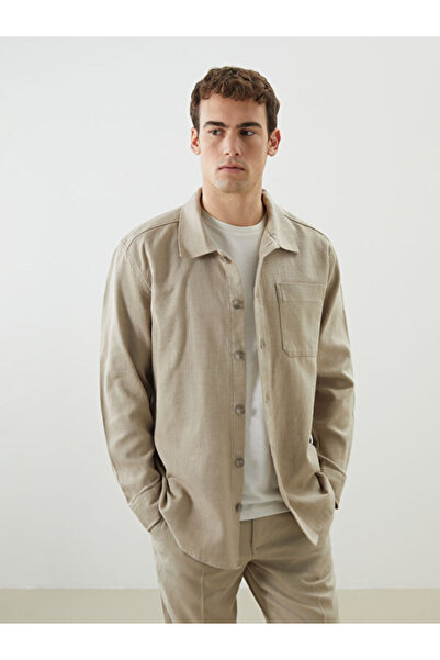 LC Waikiki Regular Fit Long Sleeve Dobby Men's Shirt