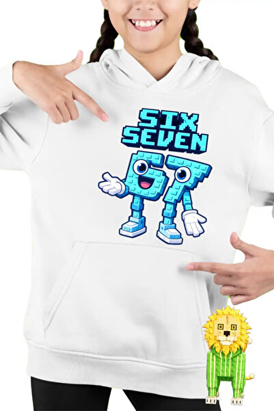 OEM Hanorac Copii Fete Six Seven Meme Roblox 67 Sase Sapte Steal a Brainrot