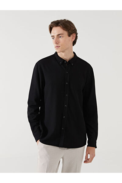 LC Waikiki Slim Fit Long Sleeve Men's Textured Shirt
