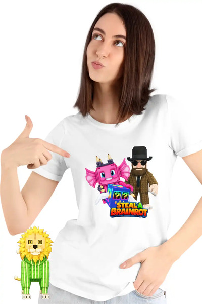 OEM Women's T-Shirt Steal a Brainrot Matteo Roblox Meme