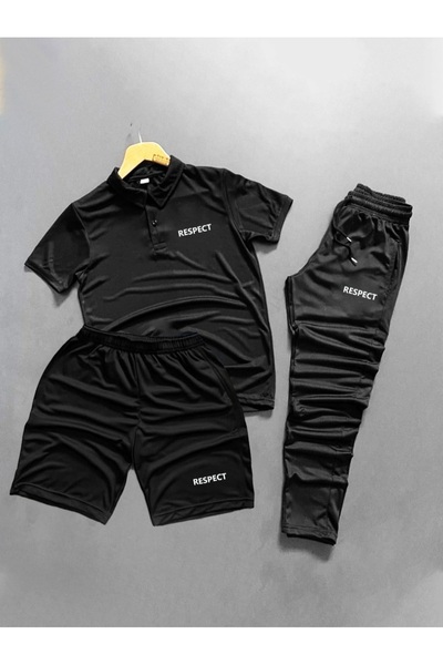 NOFLEN Men's Respect Printed Zippered Pocket Piece Scuba Tracksuit Set