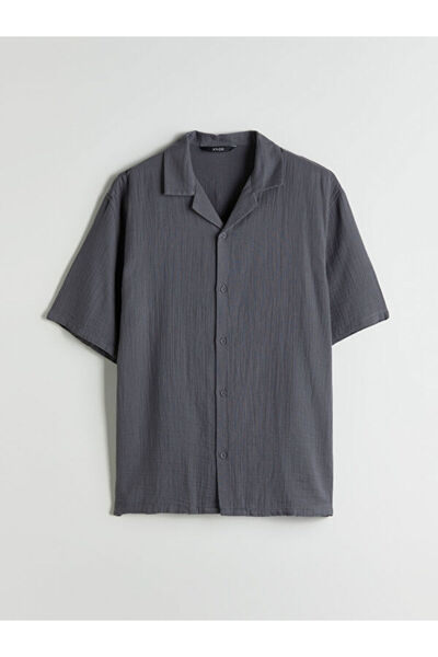 LC Waikiki I Cuba Roba Collar Short Sleeve Muslin Men's Shirt from Freezen Store