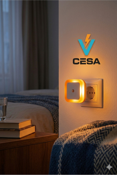 cesaa elektirik CATA ct 9500 turuncu led gece lambası renkli sensörlü gece la...