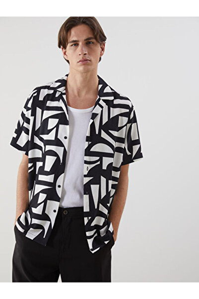 LC Waikiki Regular Fit Short Sleeve Patterned Men's Shirt