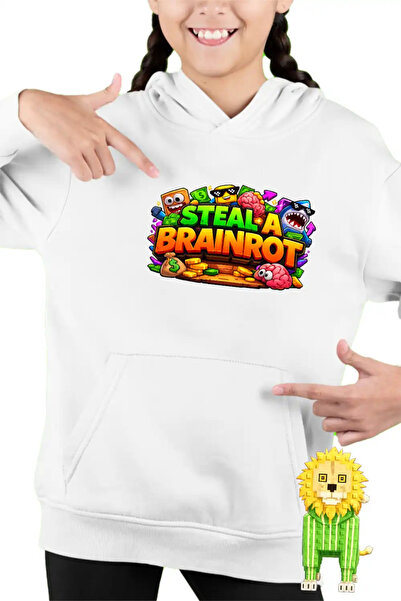 OEM Hanorac Copii Fete Steal a Brainrot Roblox Meme