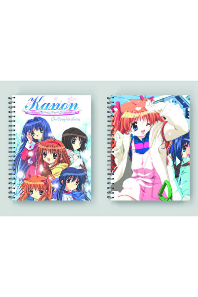 nihonwosekai 2 BUC NOTEBOOK KANON 2006 ANIME FORMAT A5 50 FOI