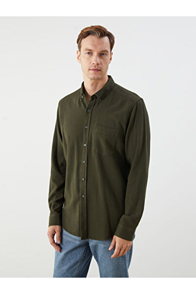 LC Waikiki Regular Fit Long Sleeve Dobby Men's Shirt