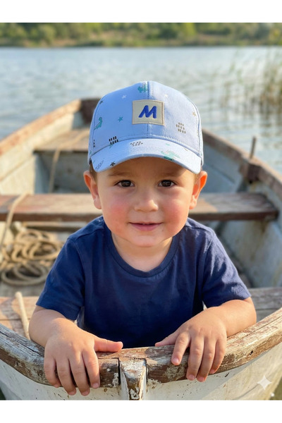 PIECE SIGNATURE 100% قطن، قبعة أنيمال بي مطبوع للأولاد (الحجم: 47-50 سم) (الع...