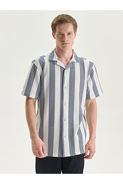 LC Waikiki Regular Fit Short Sleeve Patterned Men's Shirt
