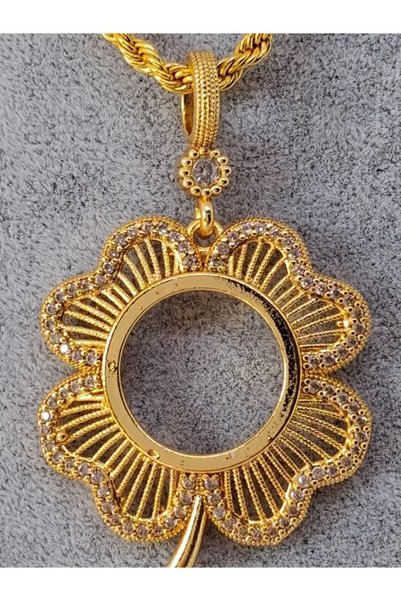 NETİCE ÖYLEK Half Necklace with Clover Figure