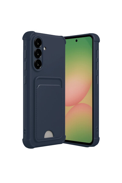 cepmoda حافظة سيليكون لهاتف سامسونج "A17 (5G)" مكونة من حامل بطاقات قطع - مرن...