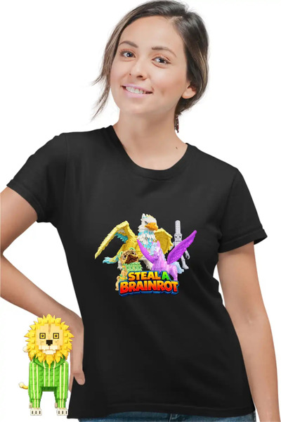 OEM Women's T-Shirt Steal a Brainrot Roblox Griffin Pegasus Meme