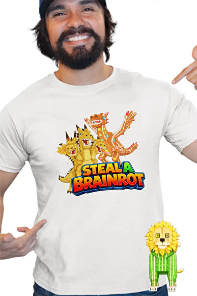 OEM Tricou Barbati Roblox Steal a Brainrot Dragon Meme