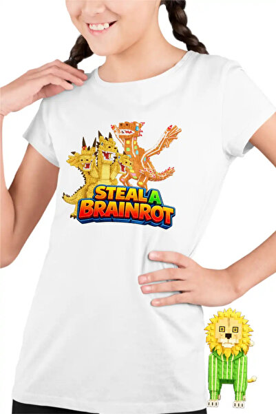 OEM Tricou Copii Fete Roblox Steal a Brainrot Dragon Meme