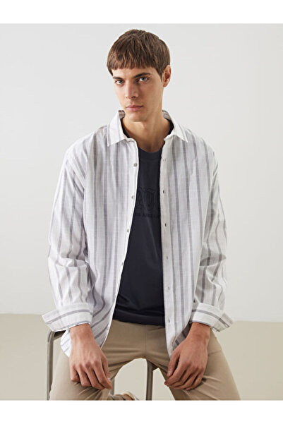 LC Waikiki Regular Fit Long Sleeve Linen Look Men's Shirt