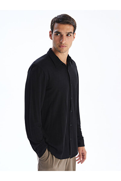 LC Waikiki Slim Fit Long Sleeve Men's Textured Shirt