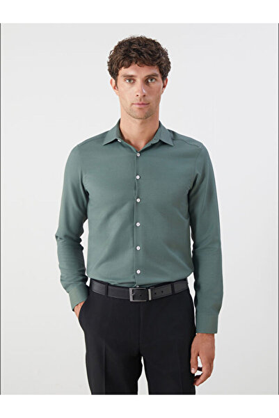 LC Waikiki Slim Fit Long Sleeve Dobby Men's Shirt