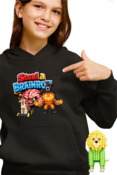 OEM Hanorac Copii Fete Steal Brainrot Snailenzo Roblox Meme