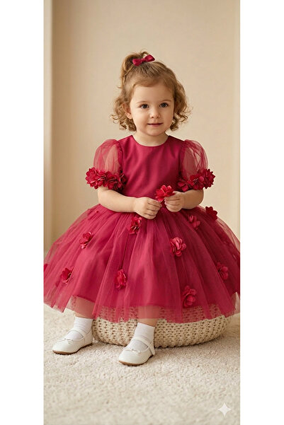 Mirace Styl Βραδινό Φόρεμα Γάμου για Κορίτσια - Μοντέλο Πριγκίπισσας με Λεπτο...