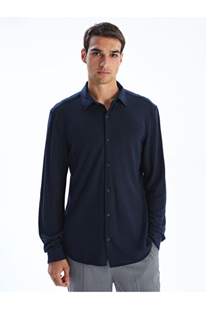 LC Waikiki Slim Fit Long Sleeve Men's Textured Shirt