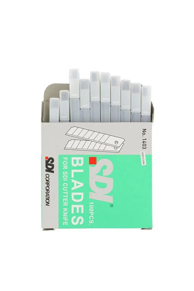 Sdi Maket Bıçağı Yedeği Dar 100'lü Paket / 1403