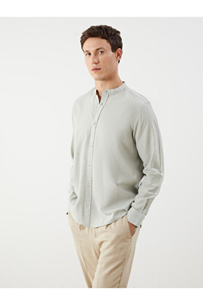 LC Waikiki Comfortable Fit Dominant Collar Long Sleeve Men's Shirt