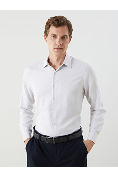 LC Waikiki Slim Fit Long Sleeve Dobby Men's Shirt