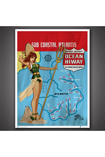 LEX DC Bombshells Mera 46 x 61 cm