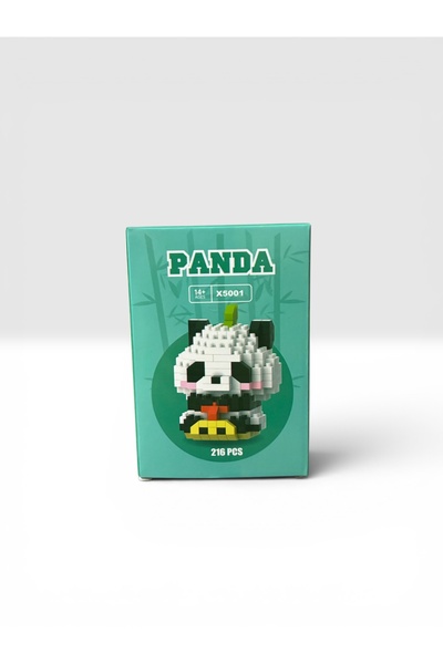 Panda Mini Blok Mimari Seti - 216 Parça 3D Puzzle Dekoratif Figür