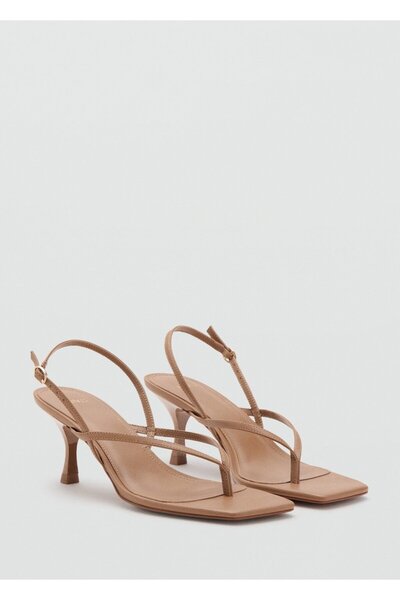 MANGO Woman Bantlı topuklu sandalet