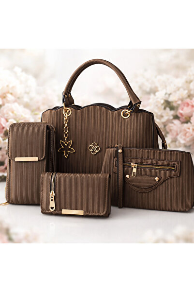 MODAMARKM 4.LÜ KOMBİN OMUZ ÇANTASI BİLEK ASKILI ÇANTA KARTLIK VE TELEFONLUK H...