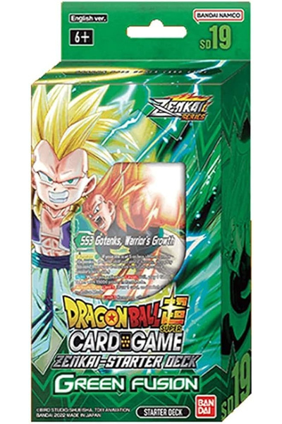 BANDAI Dragon Ball Super Card Game – Zenkai Series Green Fusion Starter Deck ...