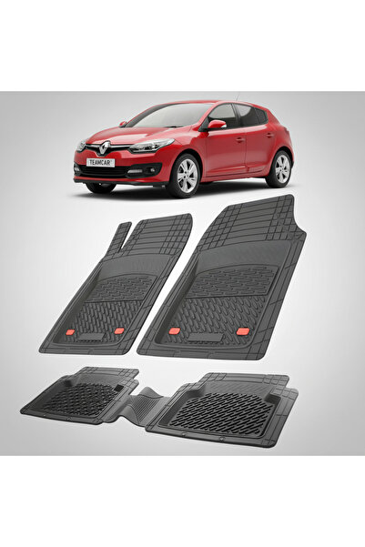 TEAMCAR Πατάκια δαπέδου συμβατά με Renault Megane III 3 Hatchback 2014-2016 |...