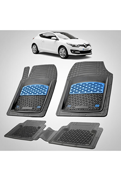 TEAMCAR Συμβατά πατάκια δαπέδου Renault Megane III 3 Coupe 2014-2016 | Μπλε
