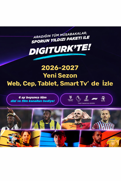 DIGITURK Sporun Yıldızı 1 Yıllık Tüm Maçlar (WEB CEP TABLET TV) 2026-2027