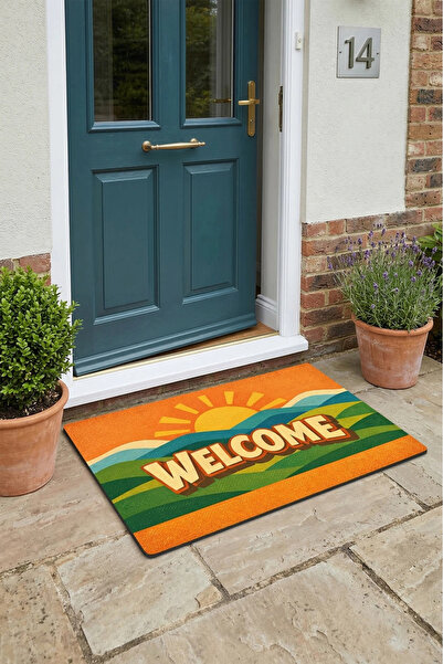Valerine Life Welcome 1950S Retro Home Office Workplace Outside Door Mat 45X70Cm