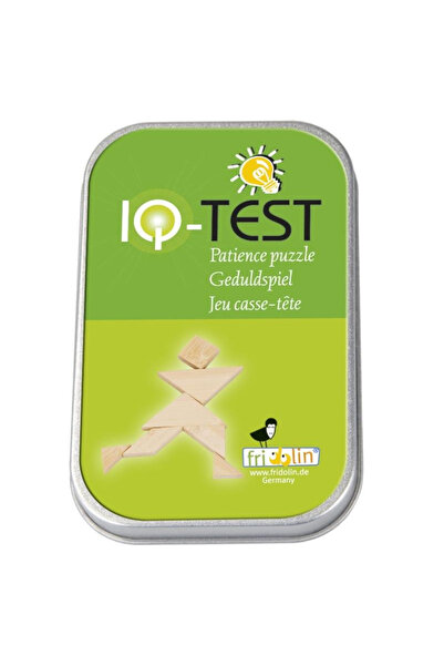 Fridolin IQ Test Tangram in cutie metalica,