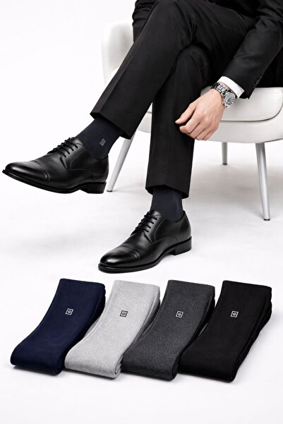 Agk Çorap 12 Pairs 4 Colors P Cotton U a Quality Men's Socks