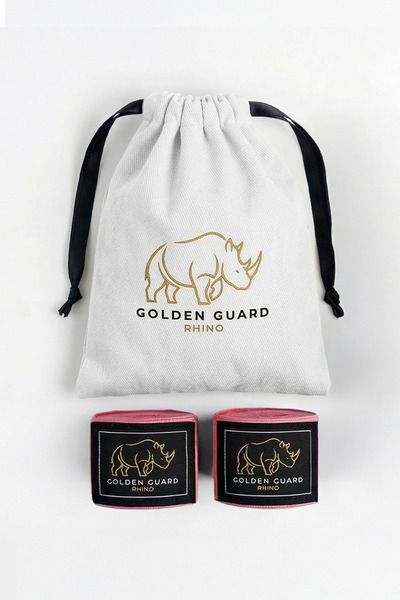 Pembe Profesyonel Boks Bandajı 4 Metre MMA Kick Boks Muay Thai El Sargısı + Kese Hediyeli
