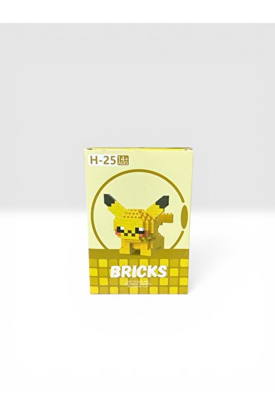 Bricks Pikachu Temalı Mikro Blok Seti – 3D Mini Figür Yapım Kiti (Model: H-25)