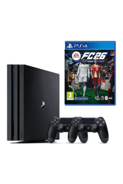 Sony YENİLENMİŞ PS4 PRO 1TB 4K + 2.KOL + FC 26 BUNDLE PAKET PLAYSTATION 4 PRO