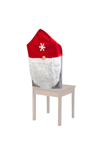 FAMİLY Christmas chair decoration - Scandinavian elf - 50 x 60 cm - red / gray