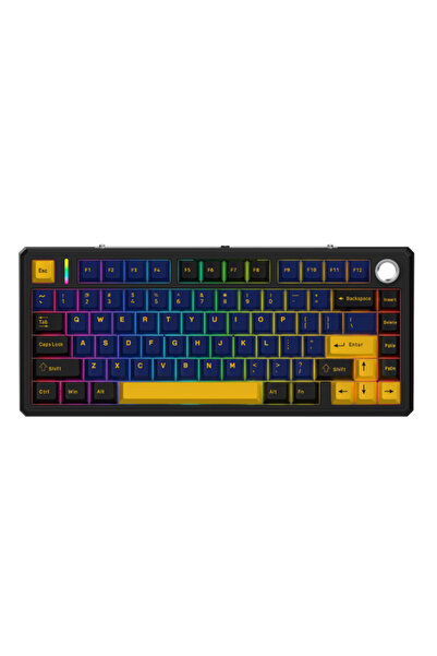 AL3B LX87 75% Mechanical Gaming Keyboard - Five-Layer Padding, Bluetooth/Wire...