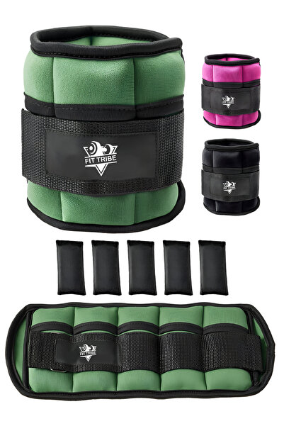 Fit Tribe زوج من أوزان الكاحل القابلة للتعديل، من 1 إلى 5 أرطال لكل زوج (من 2...