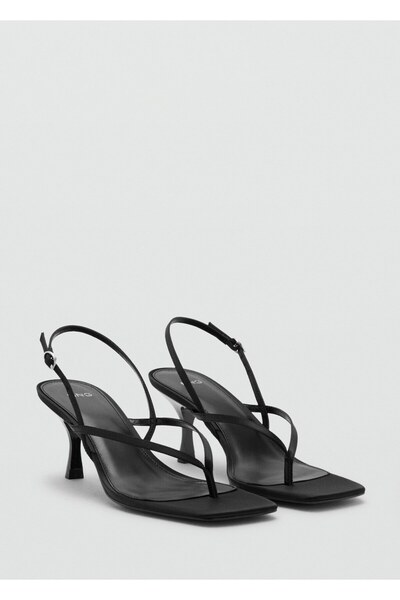 MANGO Woman Bantlı topuklu sandalet