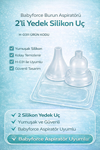 BR-8820 Uyumlu 2’li Yedek Silikon Başlık