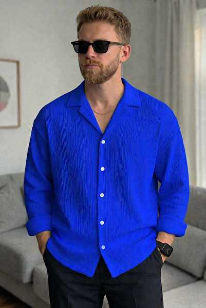 legends butik Ανδρικό καλοκαιρινό πουκάμισο με όψη λινό – Βαμβακερό, που δεν ...