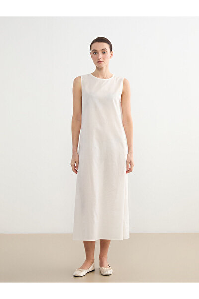 LC Waikiki Ozmarka New Season Crew Neck A-Line Dress Lining